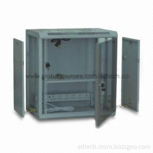 Wall-mounted Server Rack with 60kg Static Loading and Adjustable Feet/Costars